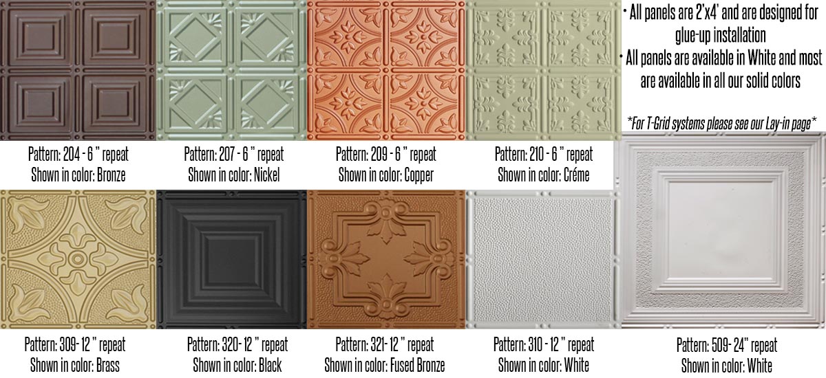 Global Specialty S Dimensions, Colored Ceiling Tiles
